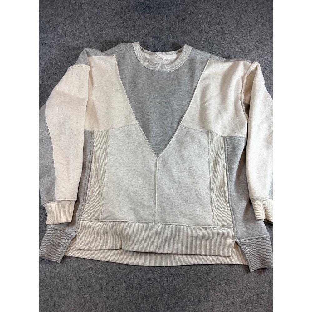 Free People Movement Making It Sweatshirt Womens Gray Pullover Fleece Medium